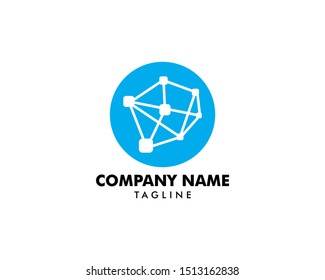 Molecule logo template vector icon