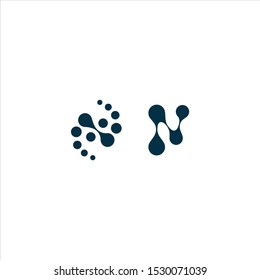 Molecule logo template vector icon