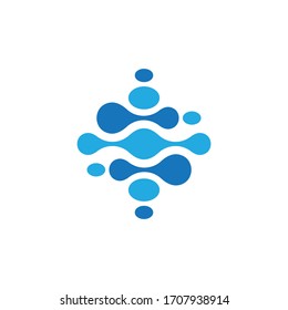 Molecule logo template vector icon  design
