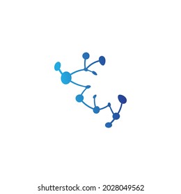 Molecule logo template vector icon