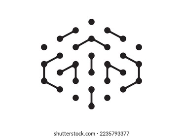molecule logo vector. connection technology icon design