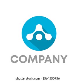 molecule logo vector design. Connection template icon shape