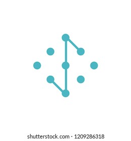 molecule logo vector design eps 10