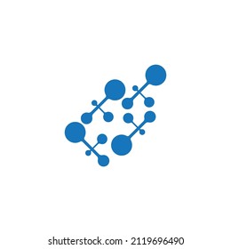 Molecule logo vector design illustration template