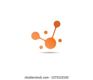 molecule logo vector icon illustration design 