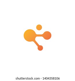 molecule logo vector icon illustration design 