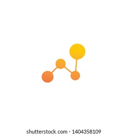 molecule logo vector icon illustration design 