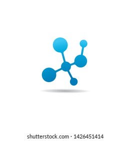  molecule logo vector icon illustration design 