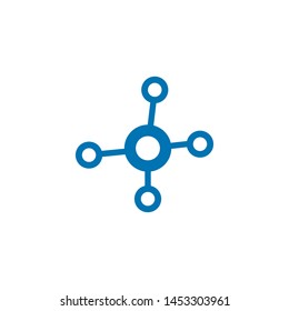 molecule logo vector icon illustration design