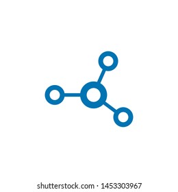 molecule logo vector icon illustration design