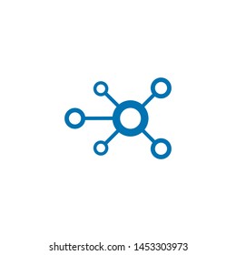 molecule logo vector icon illustration design