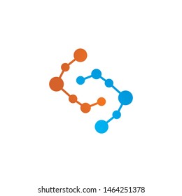  molecule logo vector icon illustration design 