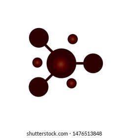 Molecule logo vector icon illustration design

