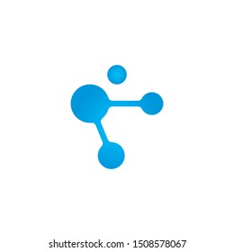 molecule logo vector icon illustration design