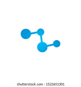 molecule logo vector icon illustration design 