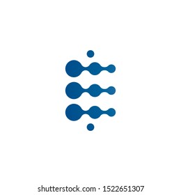 molecule logo vector icon illustration design 