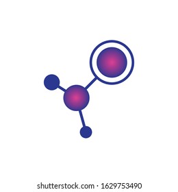 Molecule logo vector icon illustration design