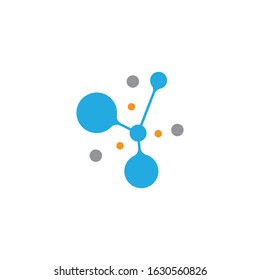 Molecule logo vector icon illustration design - Shutterstock ID 1630560826