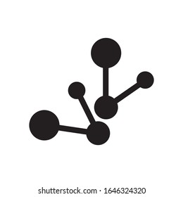 molecule logo vector icon illustration design