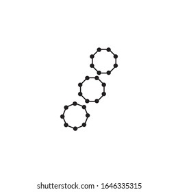 molecule logo vector icon illustration design