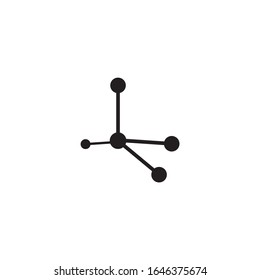 molecule logo vector icon illustration design