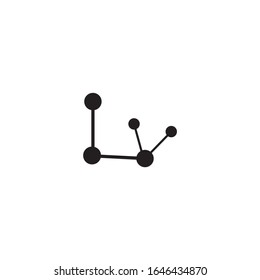 molecule logo vector icon illustration design