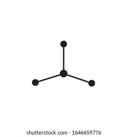 molecule logo vector icon illustration design