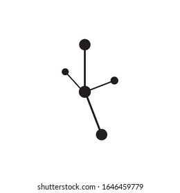 molecule logo vector icon illustration design