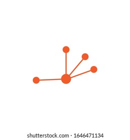 molecule logo vector icon illustration design