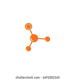 molecule logo vector icon illustration design 