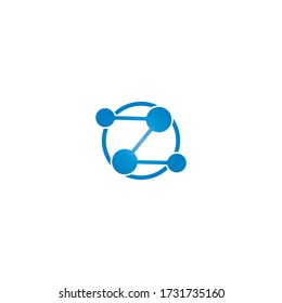  molecule logo vector icon illustration design