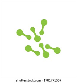 molecule logo vector icon illustration design template