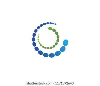 molecule logo vector icon template