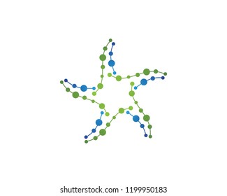 molecule logo vector icon template