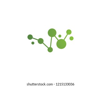 molecule logo vector icon template