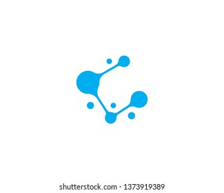 molecule logo vector icon template