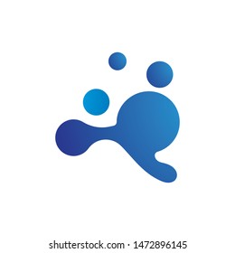 molecule logo vector icon template