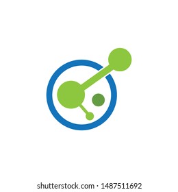 molecule logo vector icon template 