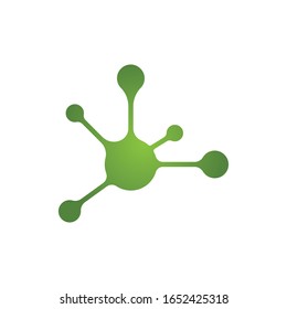 molecule logo vector icon template