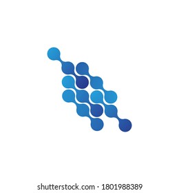 molecule logo vector icon template design
