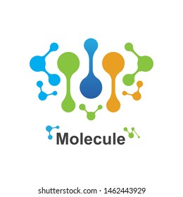 molecule logo vector illustration design template