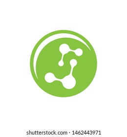 molecule logo vector illustration design template