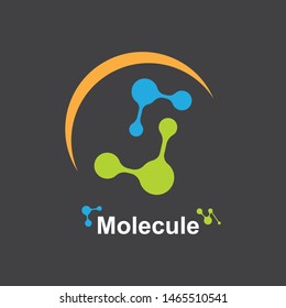molecule logo vector illustration design template