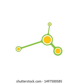 molecule logo vector illustration design template