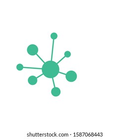 molecule logo vector illustration design template