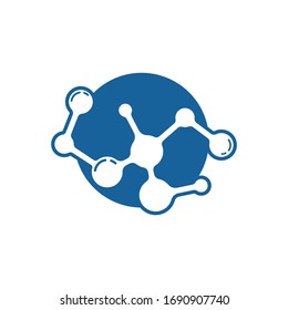 molecule logo vector illustration design template