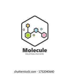 molecule logo vector illustration design template
