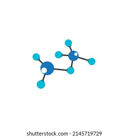 molecule logo vector illustration design template.