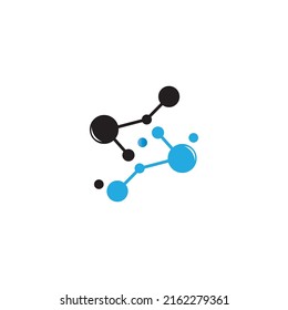 molecule logo vector illustration design template.