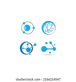 molecule logo vector illustration design template.